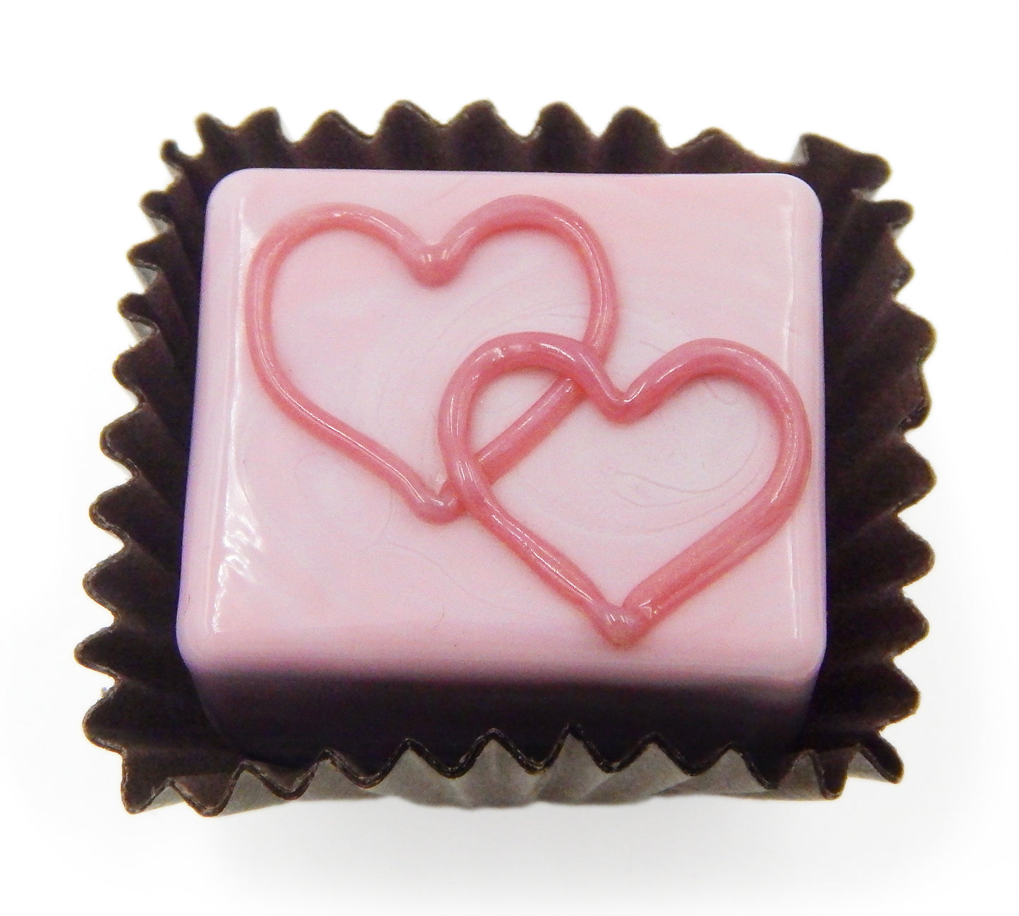Chocolate Treats with Creamy Double Hearts - Assorted Colors (14-015+)