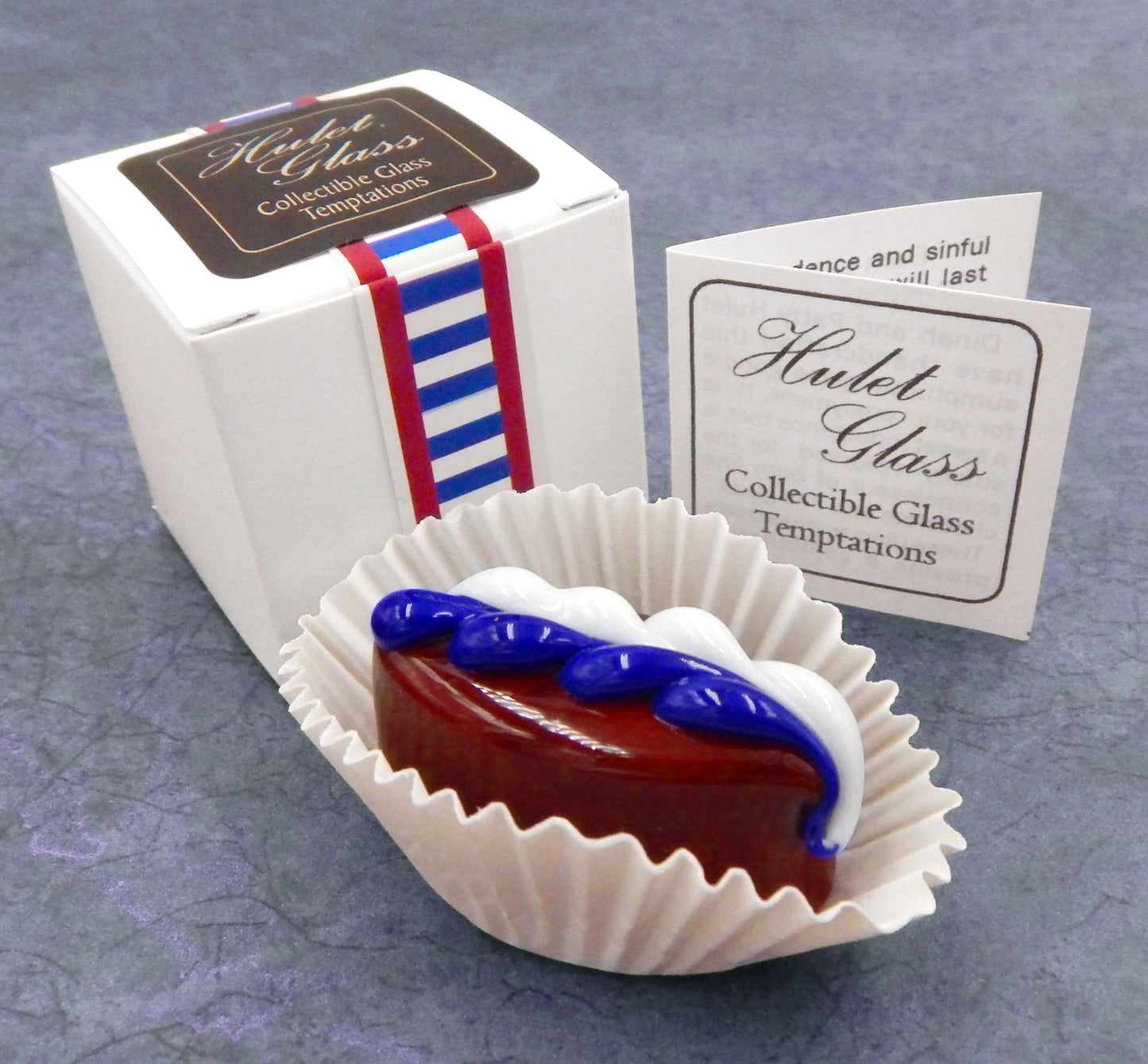 Patriotic Red, White & Blue Chocolate  Fern Design (18-049+)