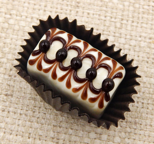 Vanilla & Chocolate Glass Treat (18-073VC)