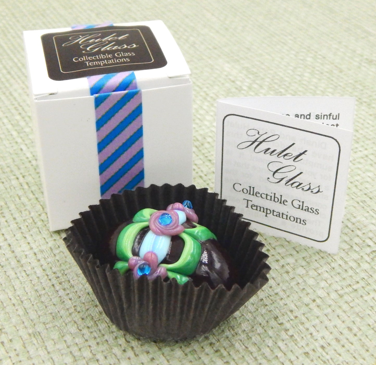 Chocolate Decorated Easter Egg with Flower Band (24-029+)