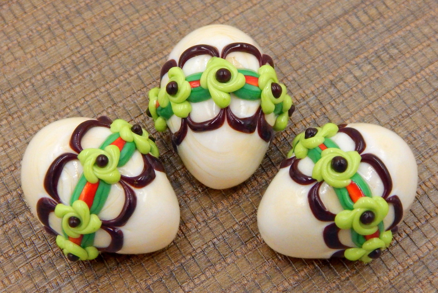 Chocolate Decorated Easter Egg with Flower Band (24-029+)