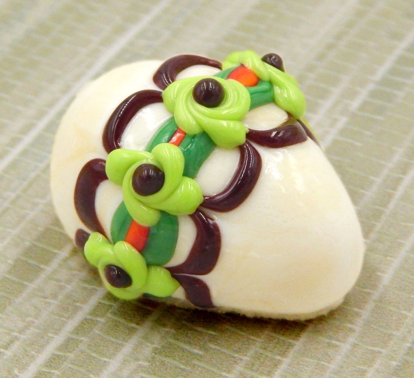 Chocolate Decorated Easter Egg with Flower Band (24-029+)