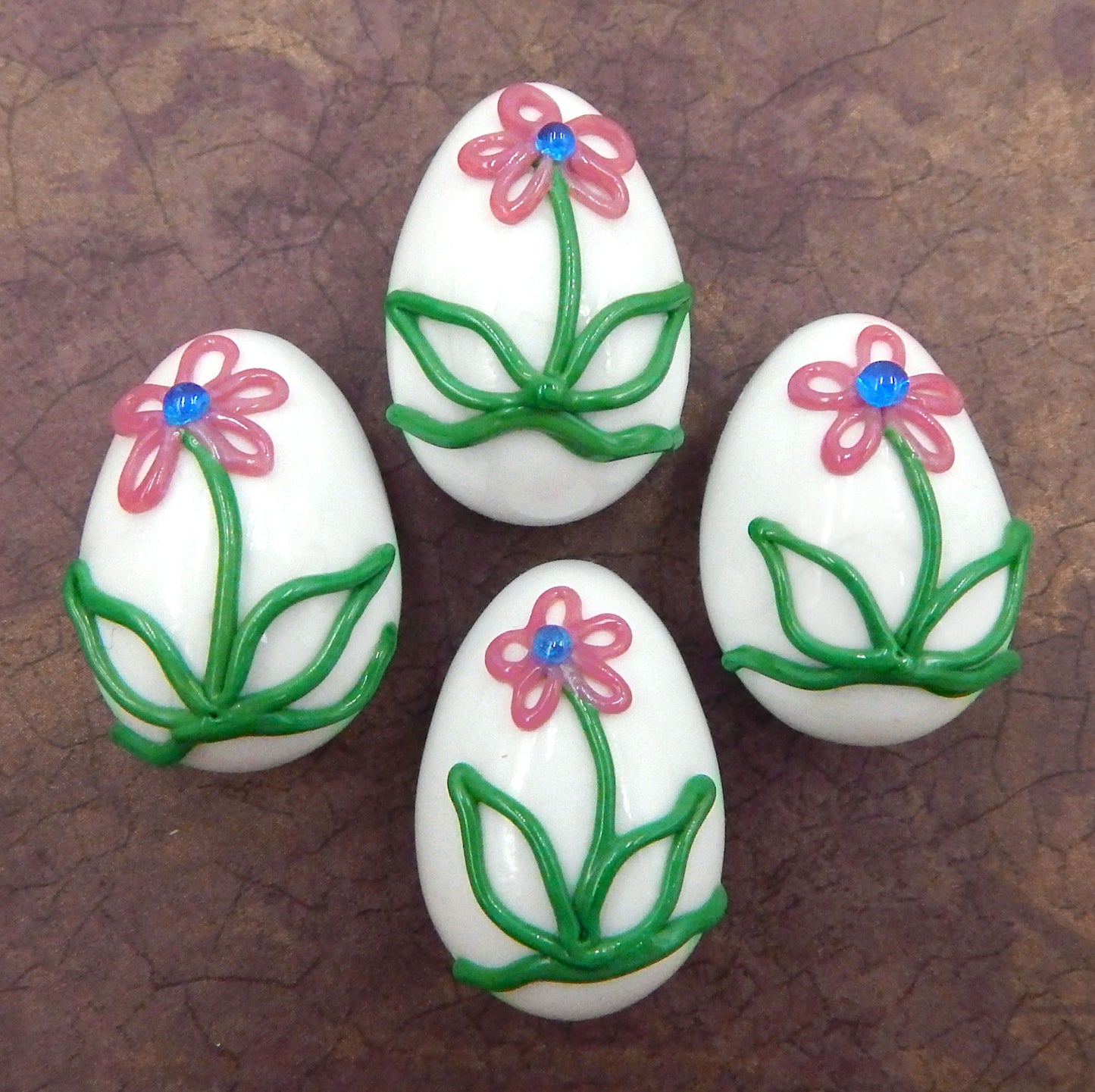 Decorated Easter Egg Chocolate with Flower (24-039+)