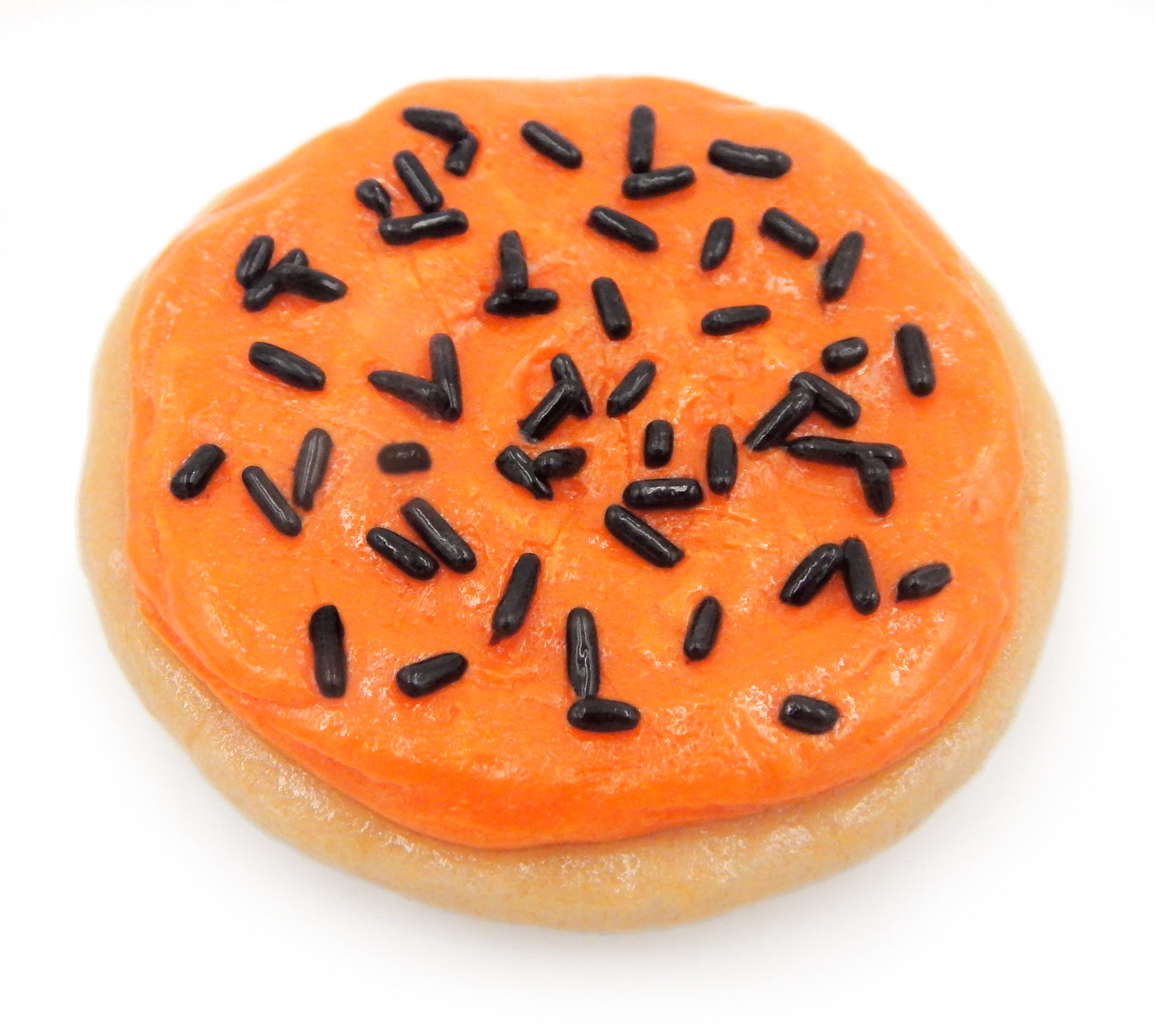 Halloween Glass Orange Sugar Cookie with Licorice Sprinkles (76-203OK)