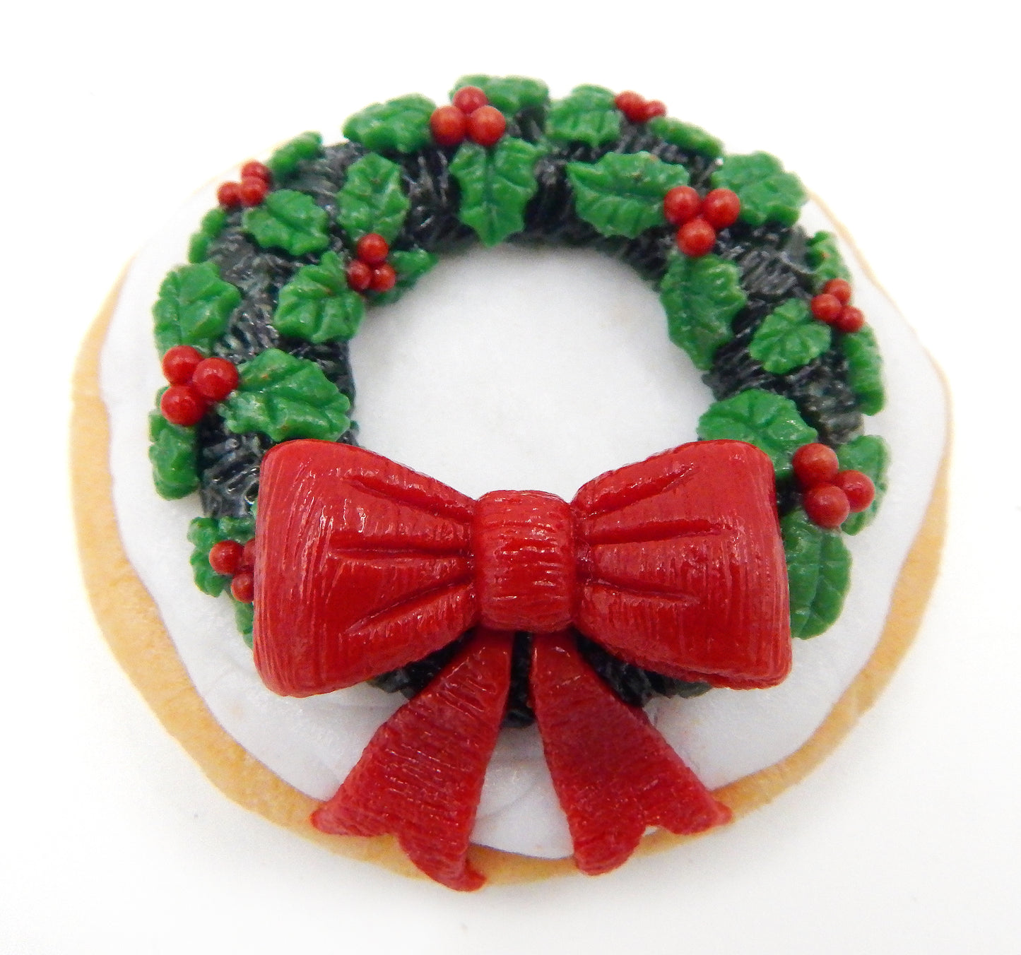 Glass Christmas Wreath Cookie (76-313WNH)