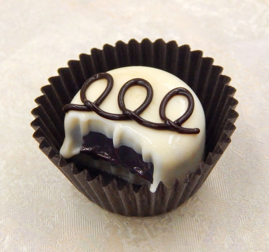 Bitten Vanilla Chocolate with Dark Chocolate Loops (B16-021VCC)