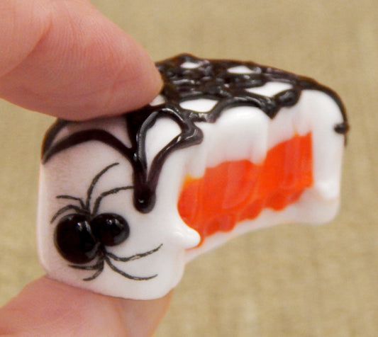 Glass Spider Bite with Orange Filling (B25-012WKO)