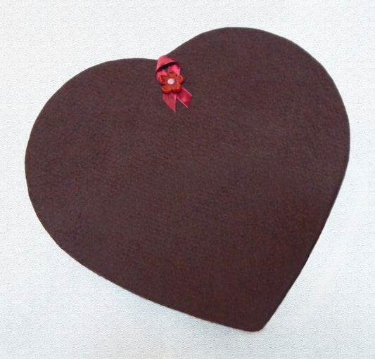 Empty Heart Box for Up to 36 Art Glass Chocolates (BxEH36)