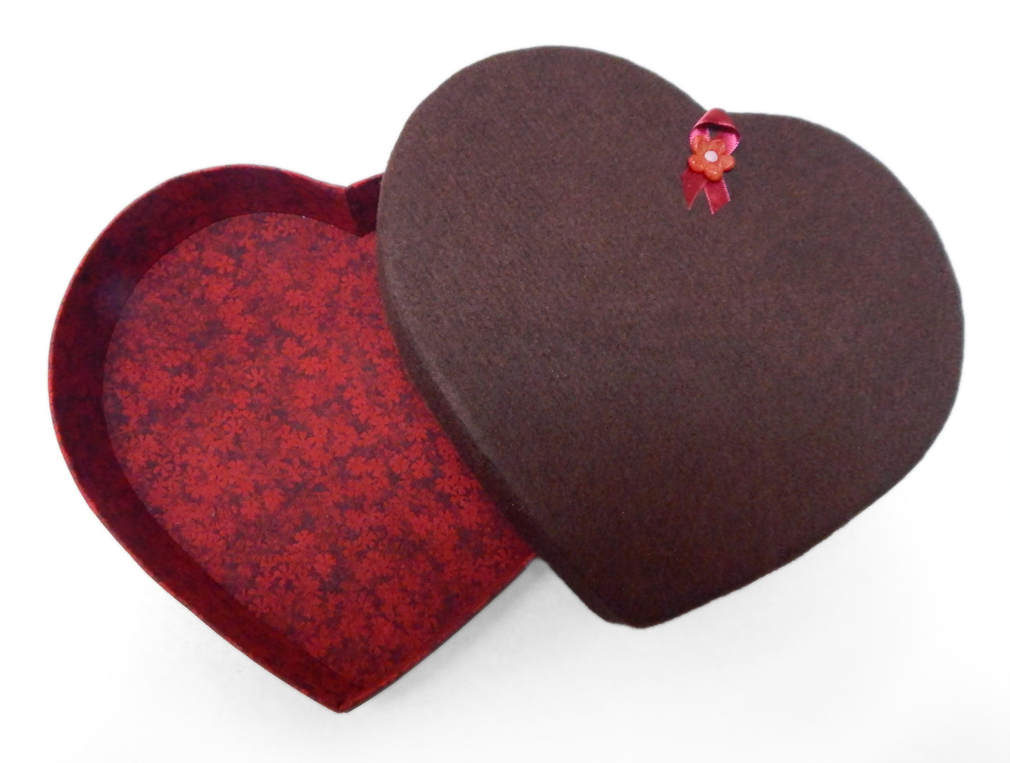 Empty Heart Box for Up to 36 Art Glass Chocolates (BxEH36)