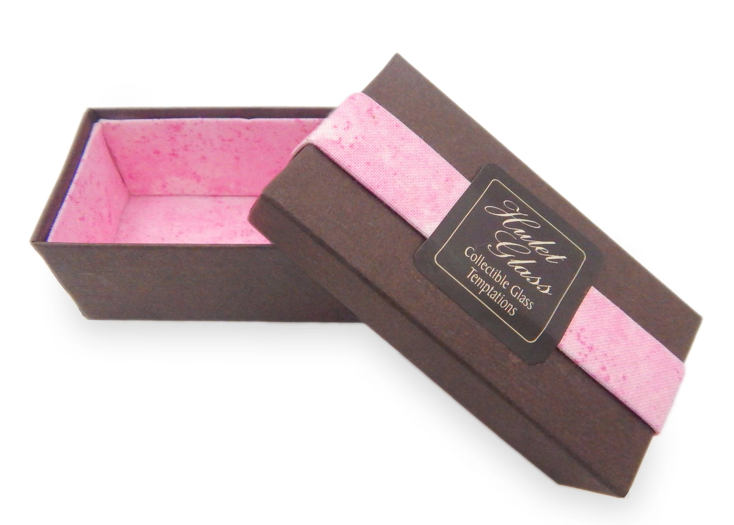 Empty Box for 2 Art Glass Chocolates - Pink (BxERP2)