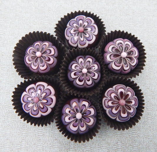 Chocolate, Raspberry & Strawberry Flower Treat (18-022+)