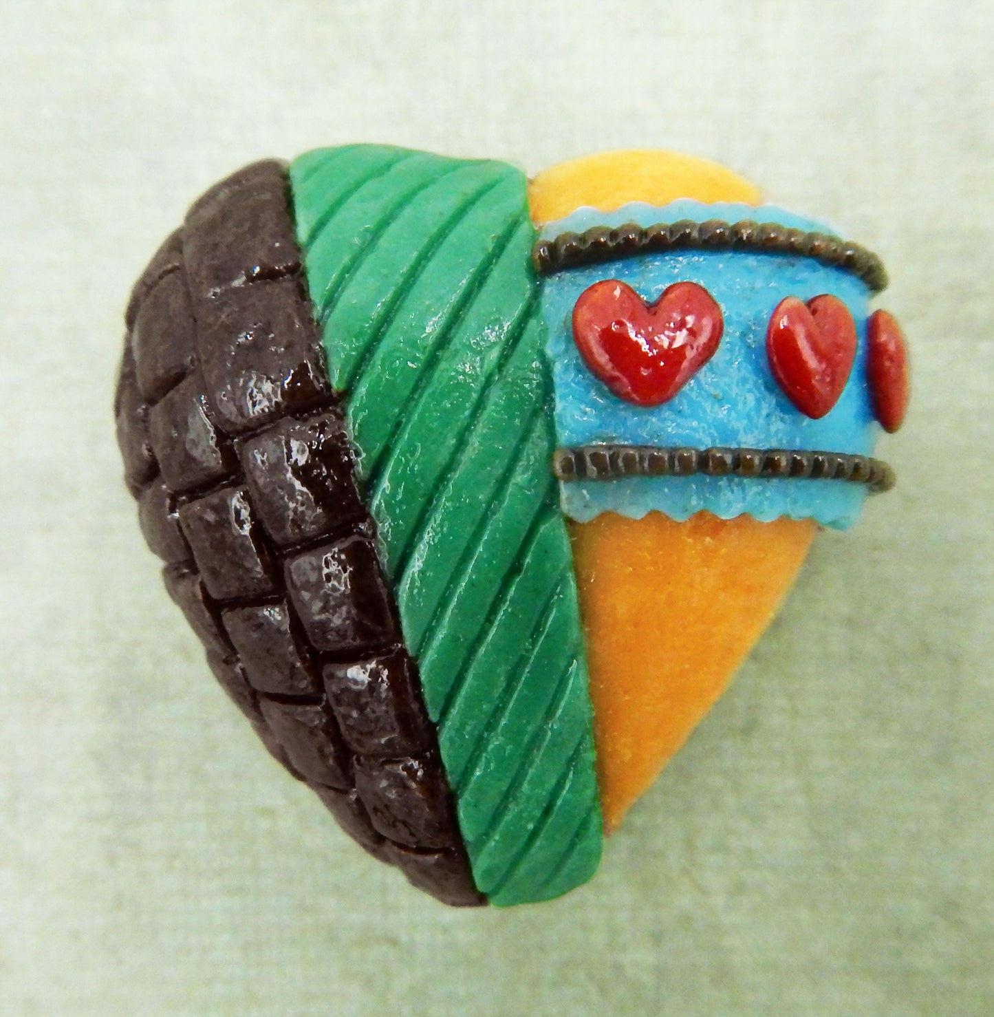 Glass Petit Four Heart (HRT11-OO3)