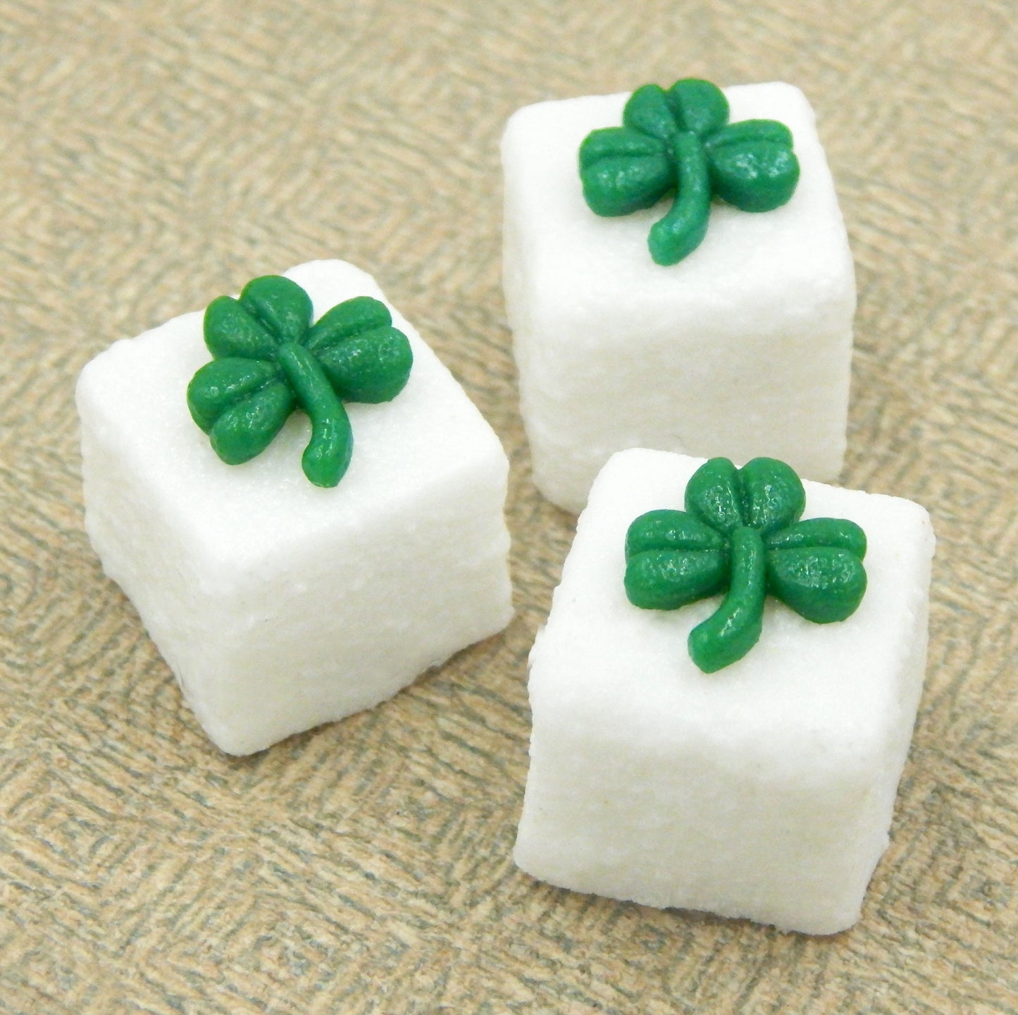 St. Patrick's Day Glass Sugar Cubes - Assorted Designs (SC19-100+)