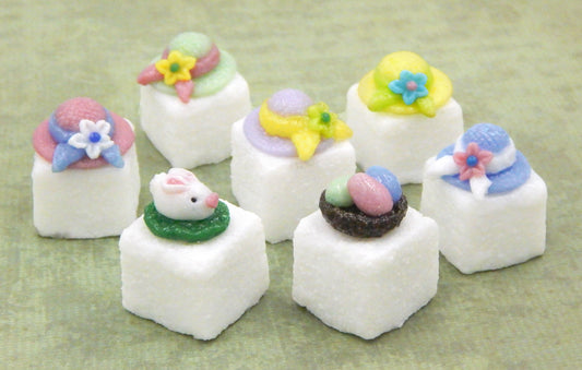 Easter/Spring Glass Sugar Cubes - Assorted Designs (SC21-100+)