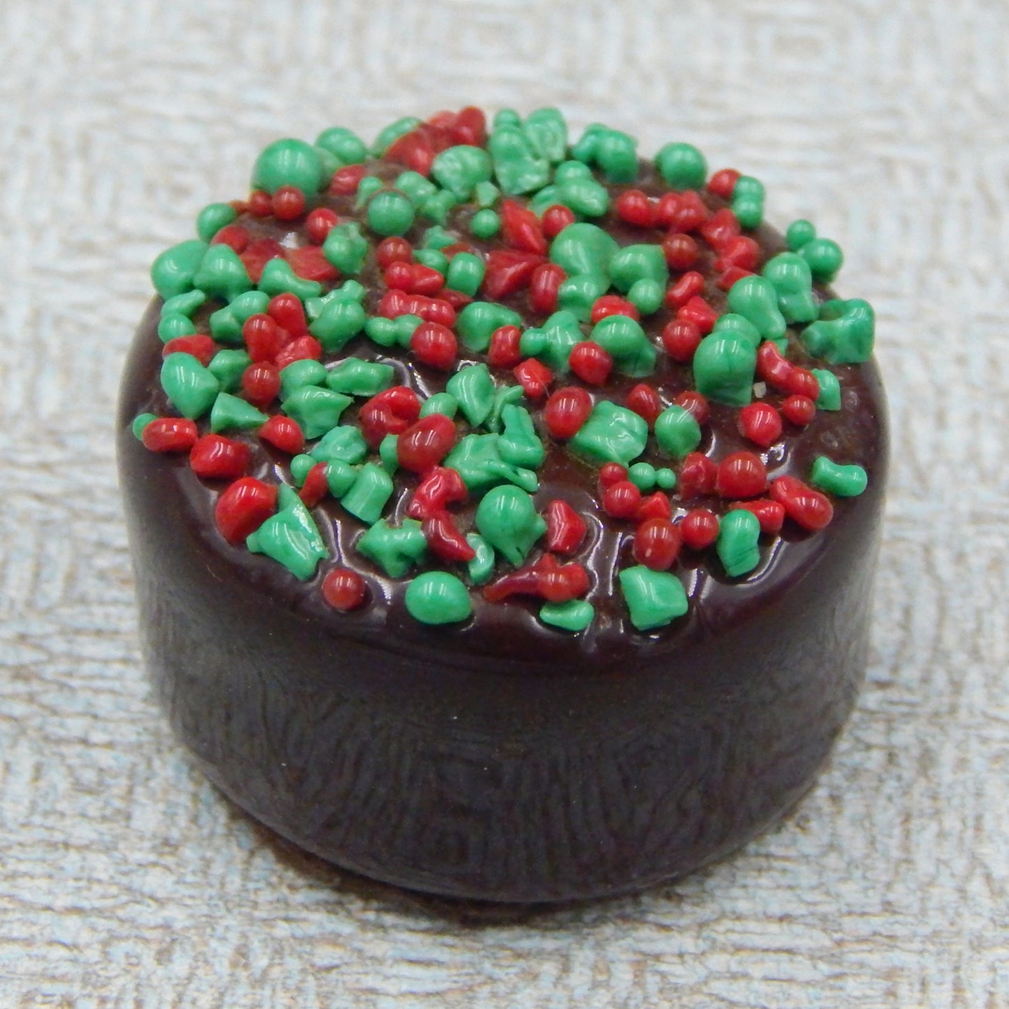 Christmas Chocolate with Red & Green Sprinkles (12-121Xmas+)