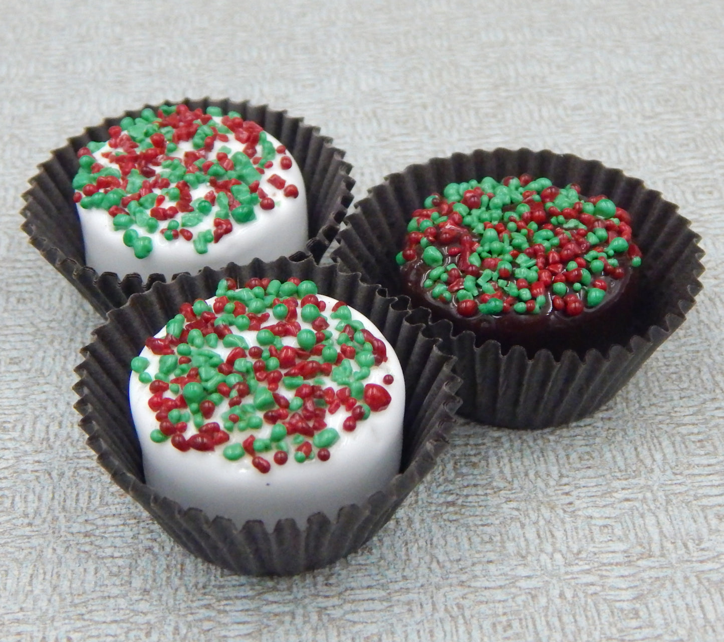 Christmas Chocolate with Red & Green Sprinkles (12-121Xmas+)