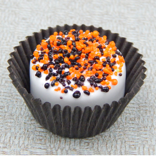 Halloween Chocolate with Bright Orange & Black Sprinkles (12-121WKO)