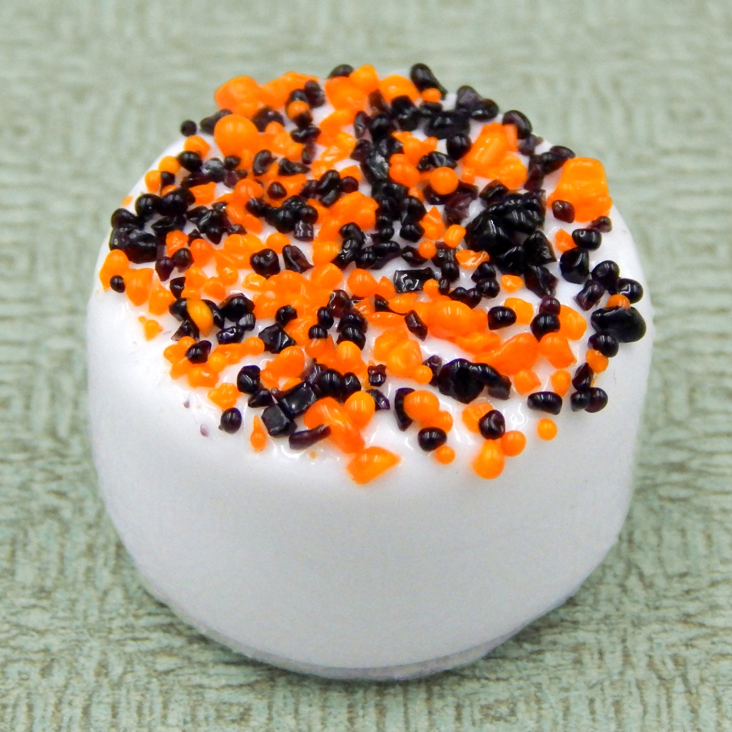 Halloween Chocolate with Bright Orange & Black Sprinkles (12-121WKO)