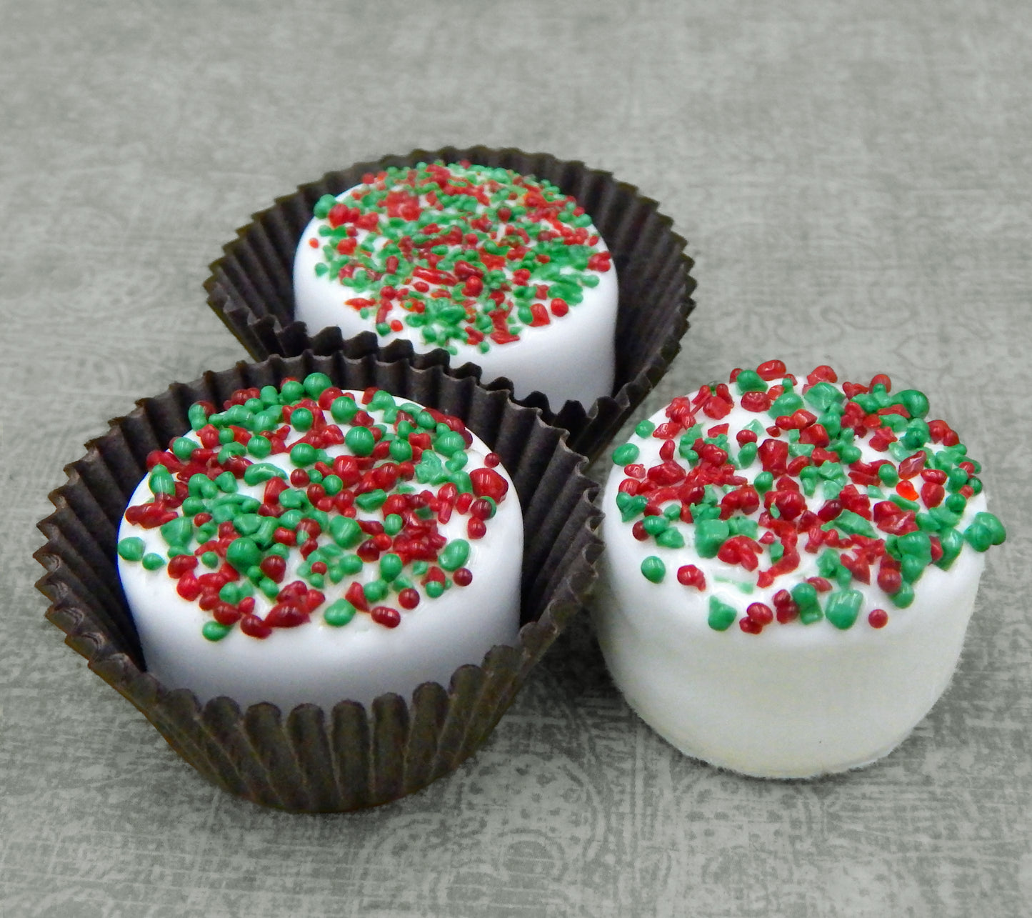 Christmas Chocolate with Red & Green Sprinkles (12-121Xmas+)