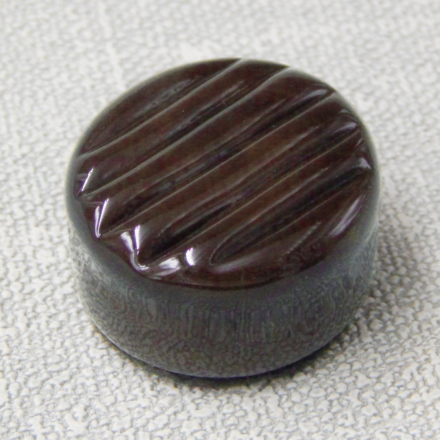 Art Glass Chocolate with Incised Lines (13-011C)