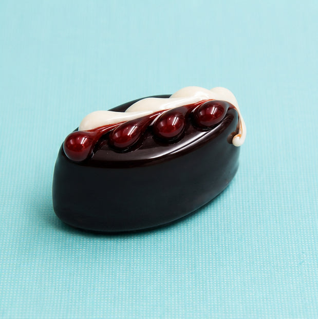 Chocolate with Caramel & Vanilla Fern Design