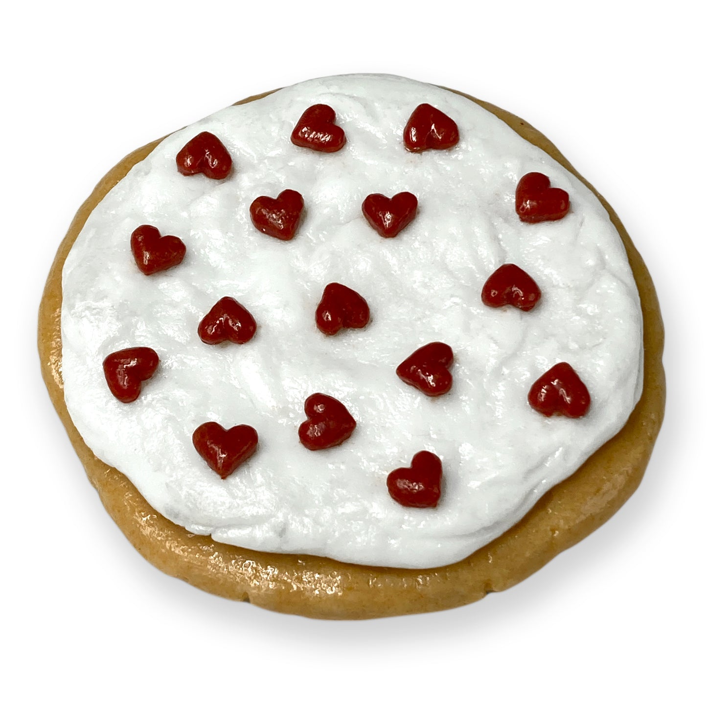 Valentine Glass Sugar Cookies Sprinkled with Hearts (76-223+)