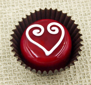 Chocolates with Curly Hearts - Assorted Colors (14-041+)