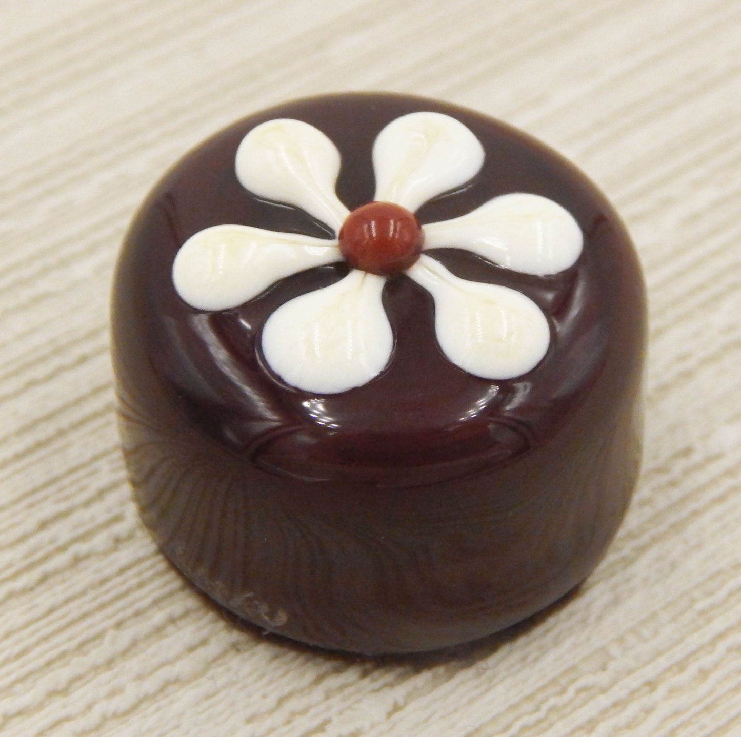 Chocolate with Pansy Design (15-031CVA)