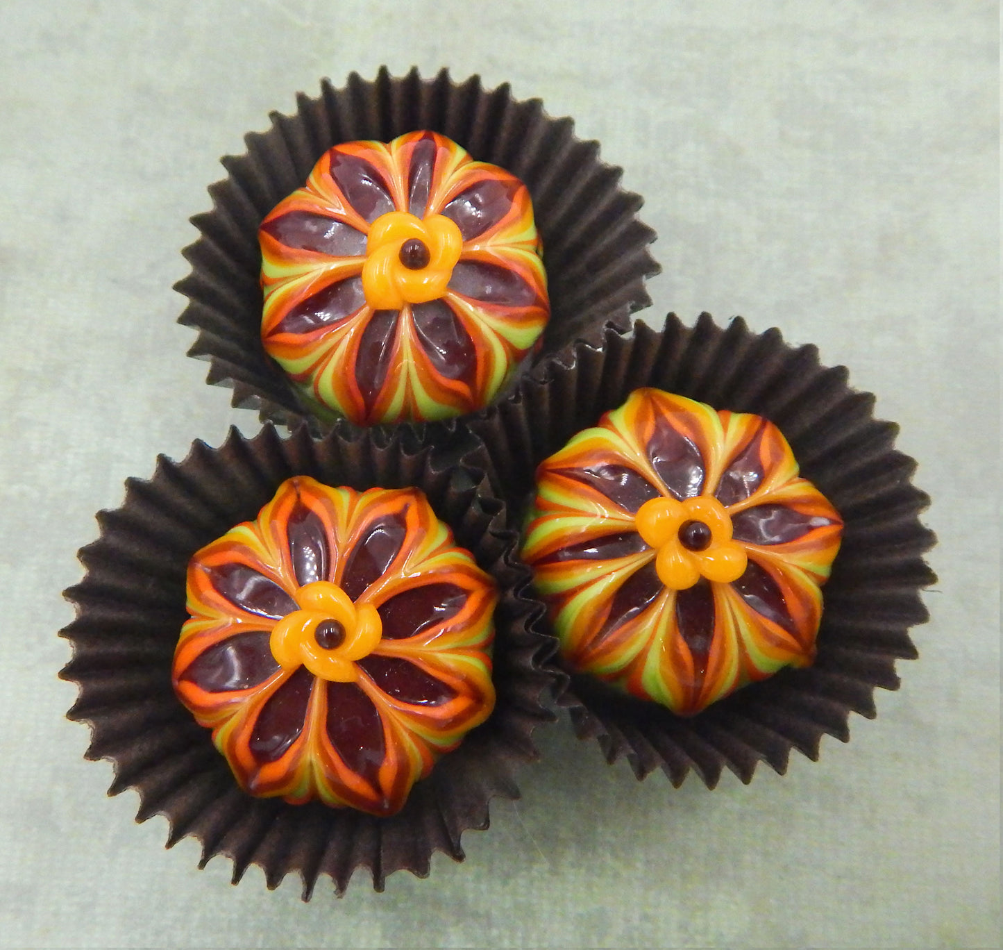 Pistachio, Orange & Chocolate Handmade Aster Treat (15-051PC)