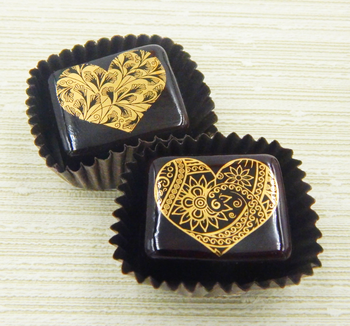 Chocolates with Gold Hearts - Assorted Designs (20-040+)