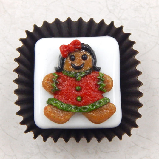 Christmas Gingerbread Girl White Chocolate (22-065W)