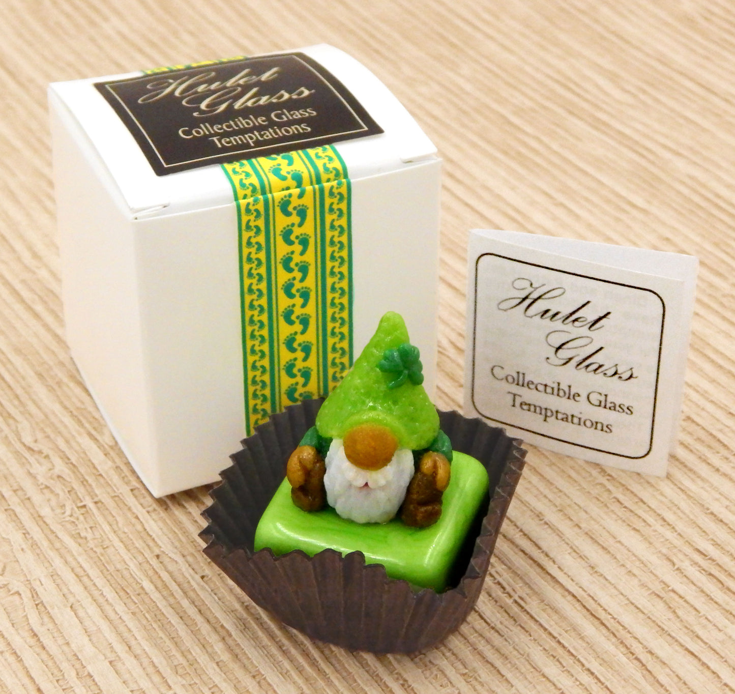 St. Patrick's Gnome with Green Hat Petit Four (22-303P)