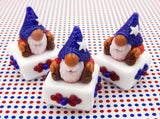 Patriotic Gnome Petit Four Chocolate Treat (22-304W)