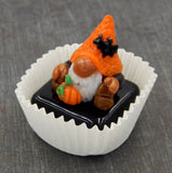 Halloween Gnome with Pumpkin Petit Four Chocolate Treat (22-312K)