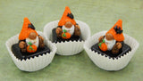 Halloween Gnome with Pumpkin Petit Four Chocolate Treat (22-312K)