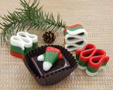 Christmas Ribbon Candy Collectible Art Glass Treat (25-028HWN)