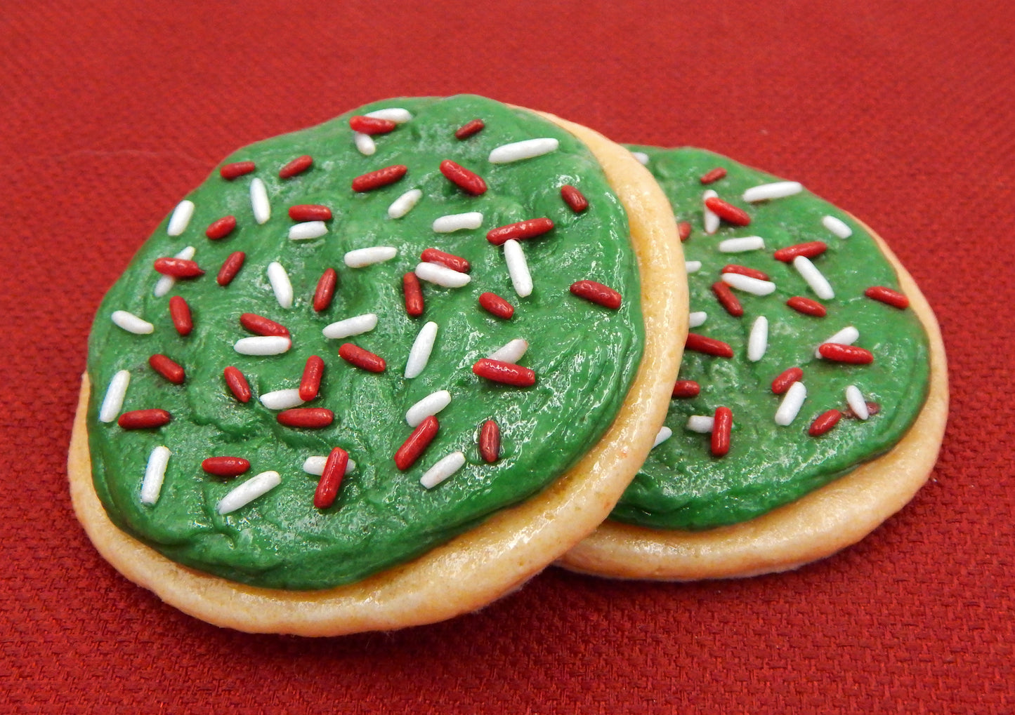 Christmas Glass Green Sugar Cookie with Sprinkles (76-213NHW)