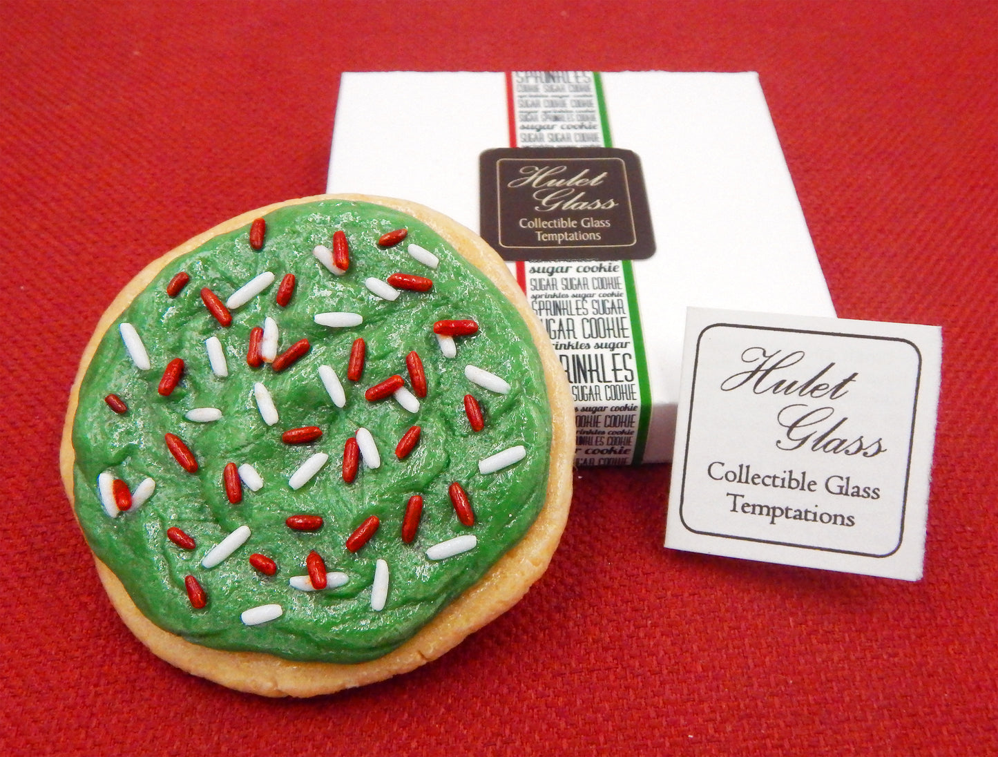 Christmas Glass Green Sugar Cookie with Sprinkles (76-213NHW)
