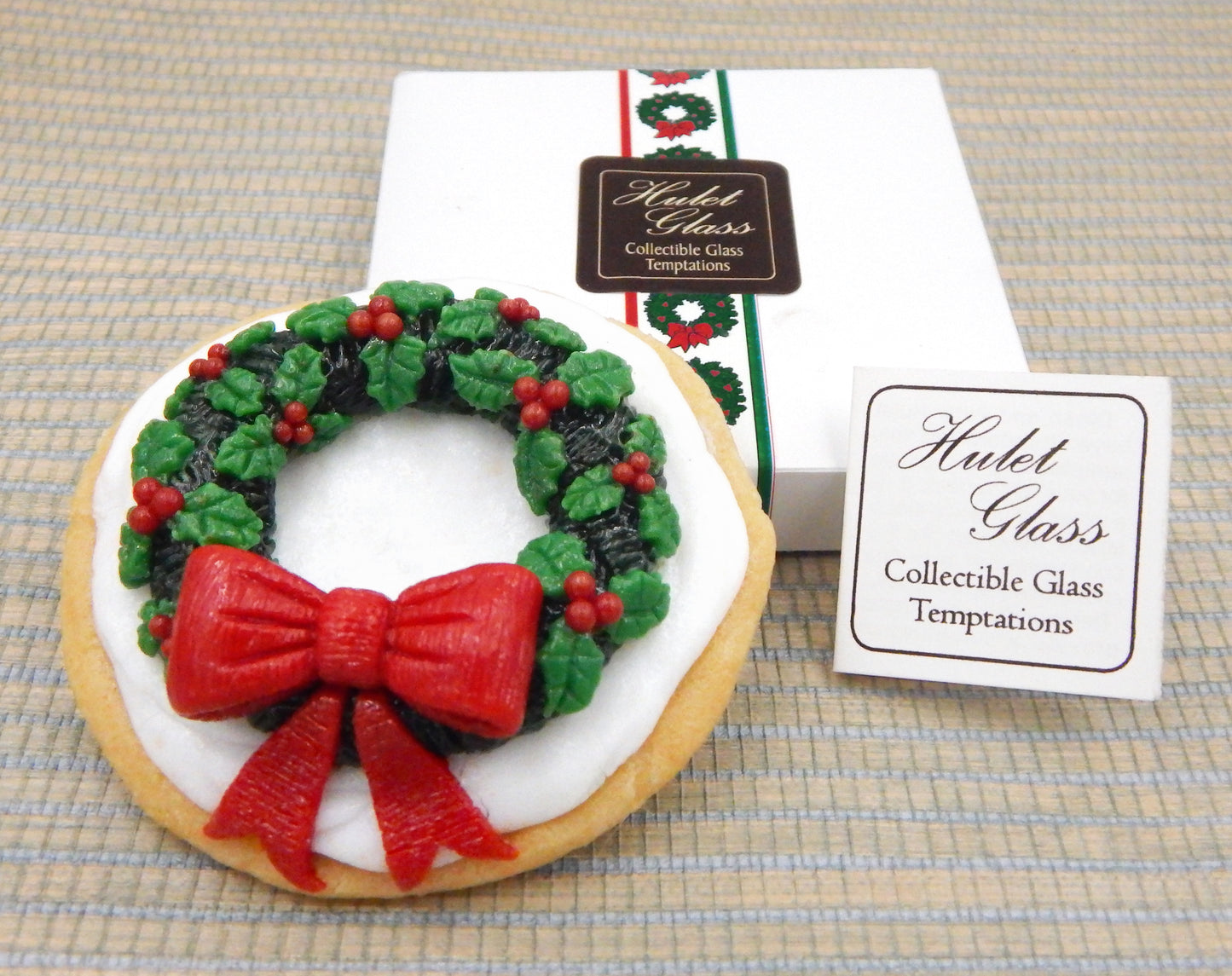 Glass Christmas Wreath Cookie (76-313WNH)