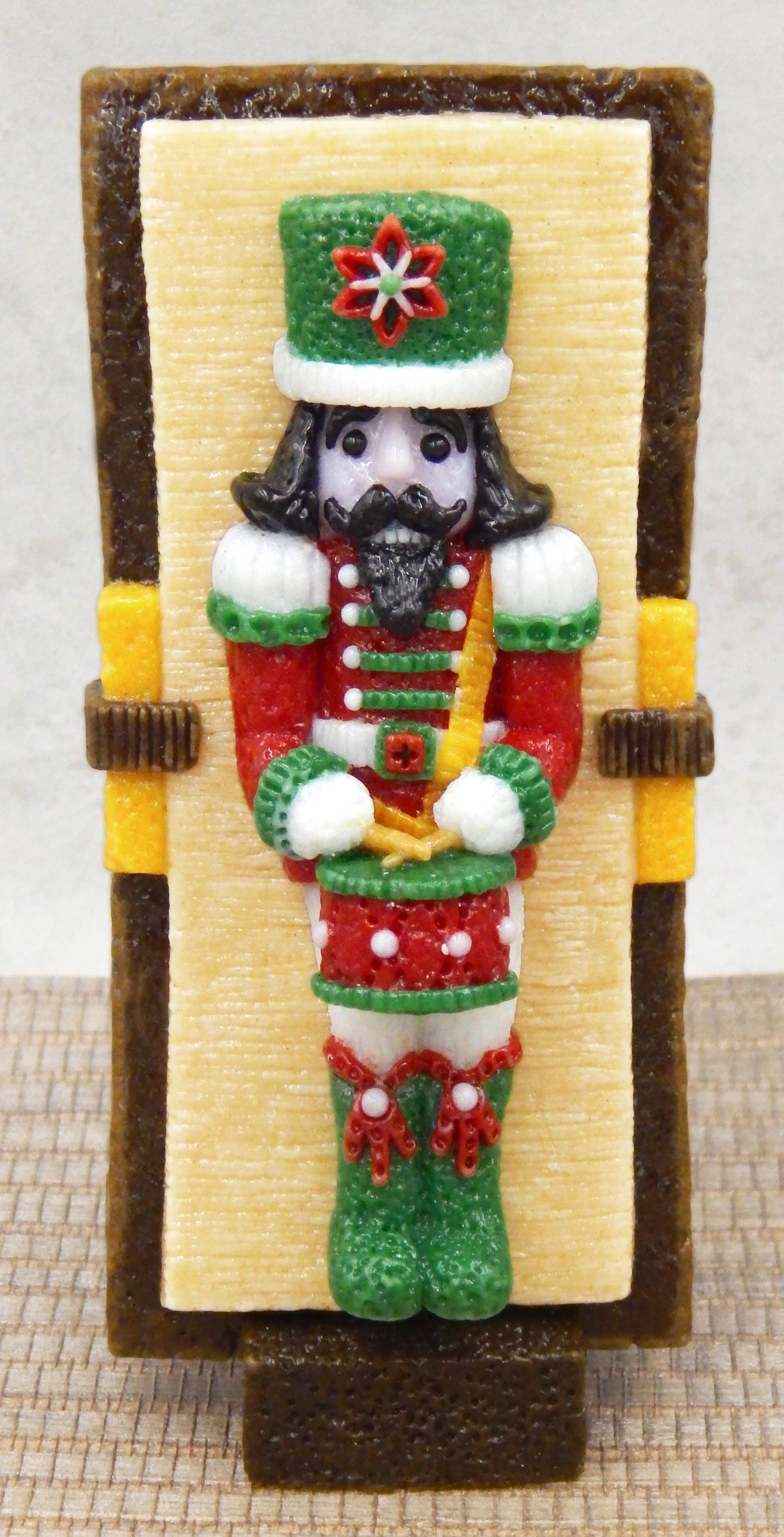 Nutcracker Drummer Collectible Glass Christmas Cookie Treat (78-302)