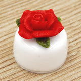 Red Rose on White Chocolate (81-104W)