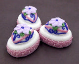 Easter Egg Petit Four with Flower (84-102)