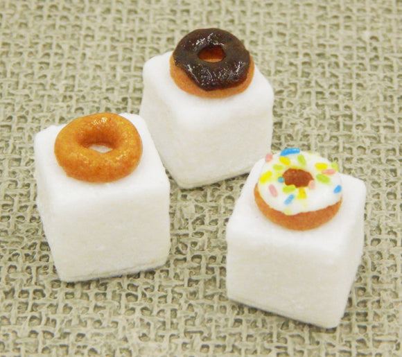 Hulet Glass Donut Sugar Cubes - Assorted Designs (SC11-050+)