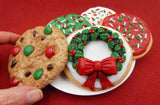 Glass Christmas Wreath Cookie (76-313WNH)